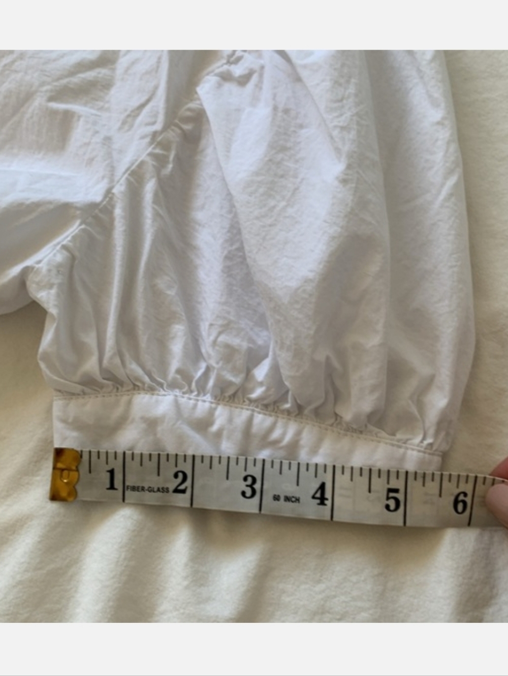 Ellison White Cotton Button Front Top - Picture 7 of 7